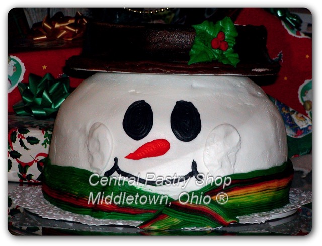 Snowman cake