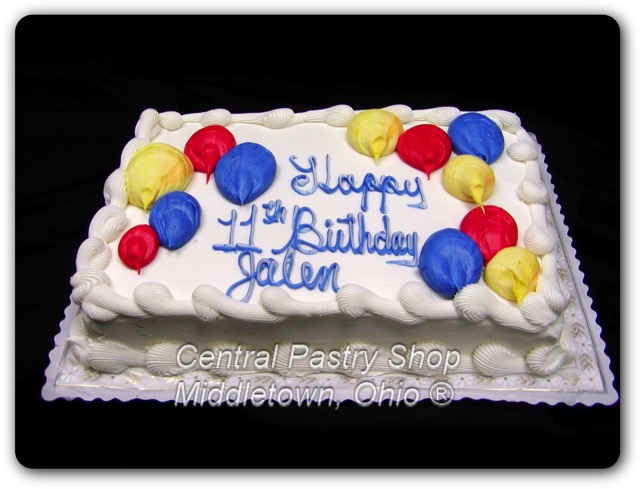 Balloon birthday cake