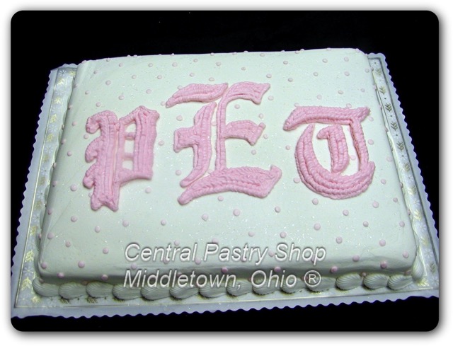 Monogram cake
