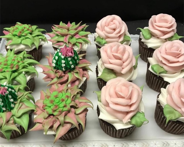 Decorated cupcakes